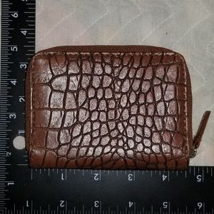 LN Cute Brown Wallet with D.Brown Crackle Look